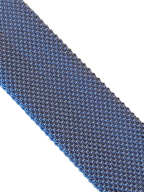 silver grey skinny knitted tie