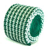 green and white dogstooth knitted tie