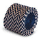 navy blue and pink herringbone knitted tie