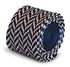 navy blue and pink herringbone knitted tie