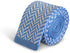 light blue and white herringbone knitted tie