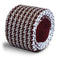 maroon and white dogtooth knitted tie