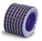 purple and white dogstooth knitted tie