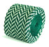 green and white herringbone knitted tie