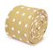 beige polka spot cotton tie