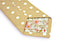 beige polka spot cotton tie