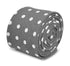 grey polka spot cotton tie