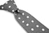 grey polka spot cotton tie