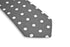 grey polka spot cotton tie