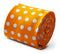 gold and white polka spot cotton tie