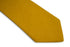 plain mustard yellow gold slim wool tie