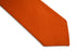 plain burnt orange slim wool tie