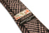 pink and black check velvet feel slim wool tie