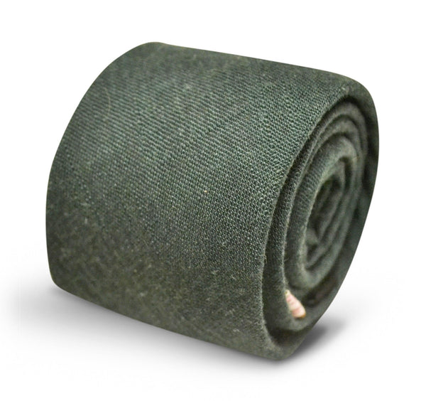 plain forest green tie