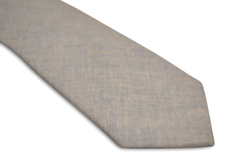 pale ice blue linen tie