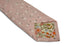 pale baby blush pink with white daisy design cotton tie