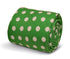bright lime green with polka spot design cotton tie