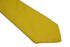 bright lemon yellow and white pin spot design cotton tie