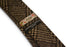 brown check velvet feel slim wool tie
