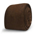 plain dark chocolate brown slim wool tie