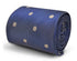 medium royal blue with white polka spot design