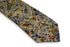 white with blue and green paint splatter design cotton tie