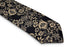 navy with white floral design cotton tie