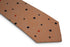 pale peach light orange with star design cotton tie