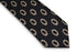navy tie with quintessentially British top hat silhouette design