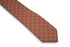 pale peach orange with white check tie