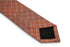 pale peach orange with white check tie