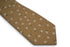 light coffee brown with white floral design cotton tie