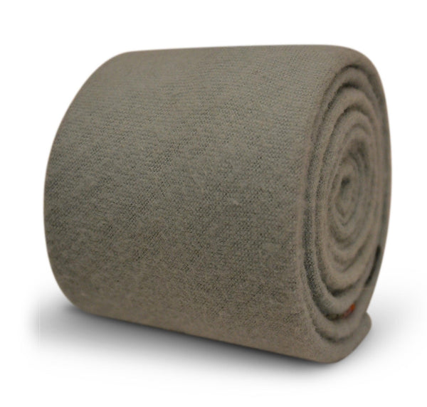 plain sage light green slim wool tie