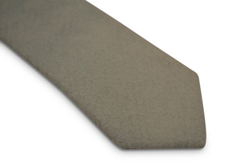 plain sage light green slim wool tie