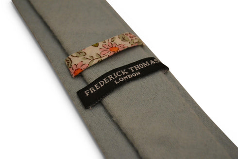 plain sage light green slim wool tie