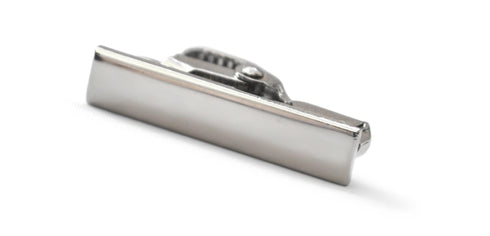 short plain tie clip