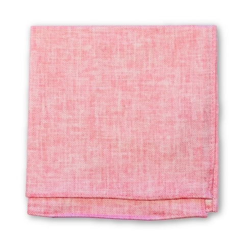 light blush pink linen pocket square