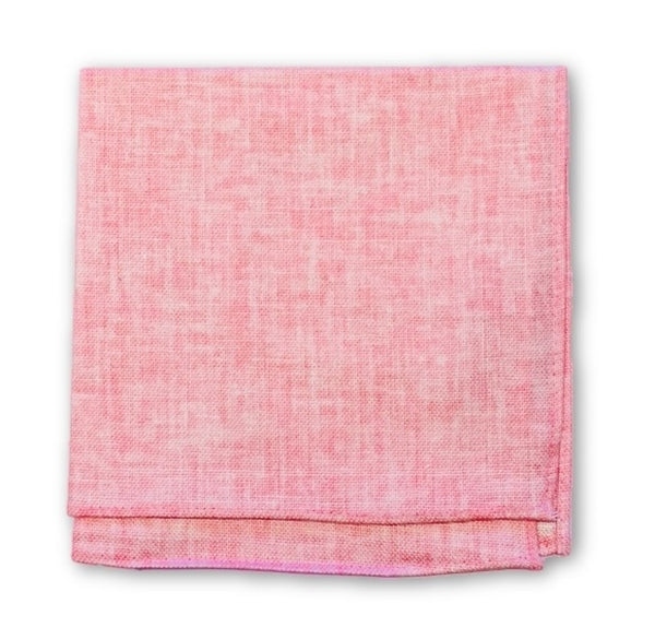 light blush pink linen pocket square