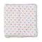 White Cotton Pocket Square with Pink Polka Dots