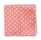 pale light pink with white polka dots 100% cotton pocket square