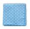 pale light blue with white polka dot 100% cotton pocket square