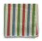 multicoloured striped linen pocket square
