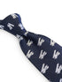 navy blue tie with wing walker Wainwright traditional airplane WW2 design