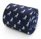 navy blue tie with lion print design
