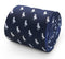 navy blue tie with dodo bird print design