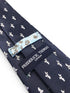 navy blue tie with mermaid silhouette print design