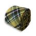 yellow and green tartan design tie