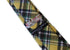 yellow and green tartan design tie