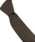 silver grey and white pin spot linen tie