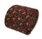 maroon burgundy with navy blue paisley design cotton tie
